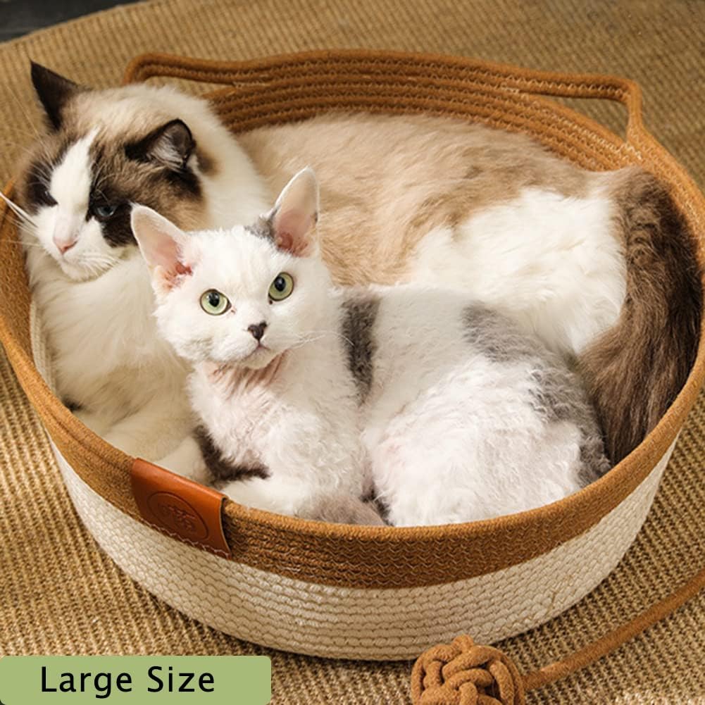 Handwoven Cotton Cat Bed
